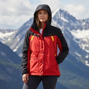 L.L. Bean Red and Black Jacket- XL